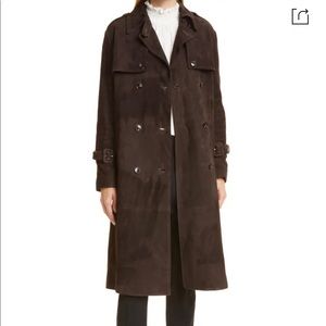 NEW Kobi Halperin suede trench coat. Never worn